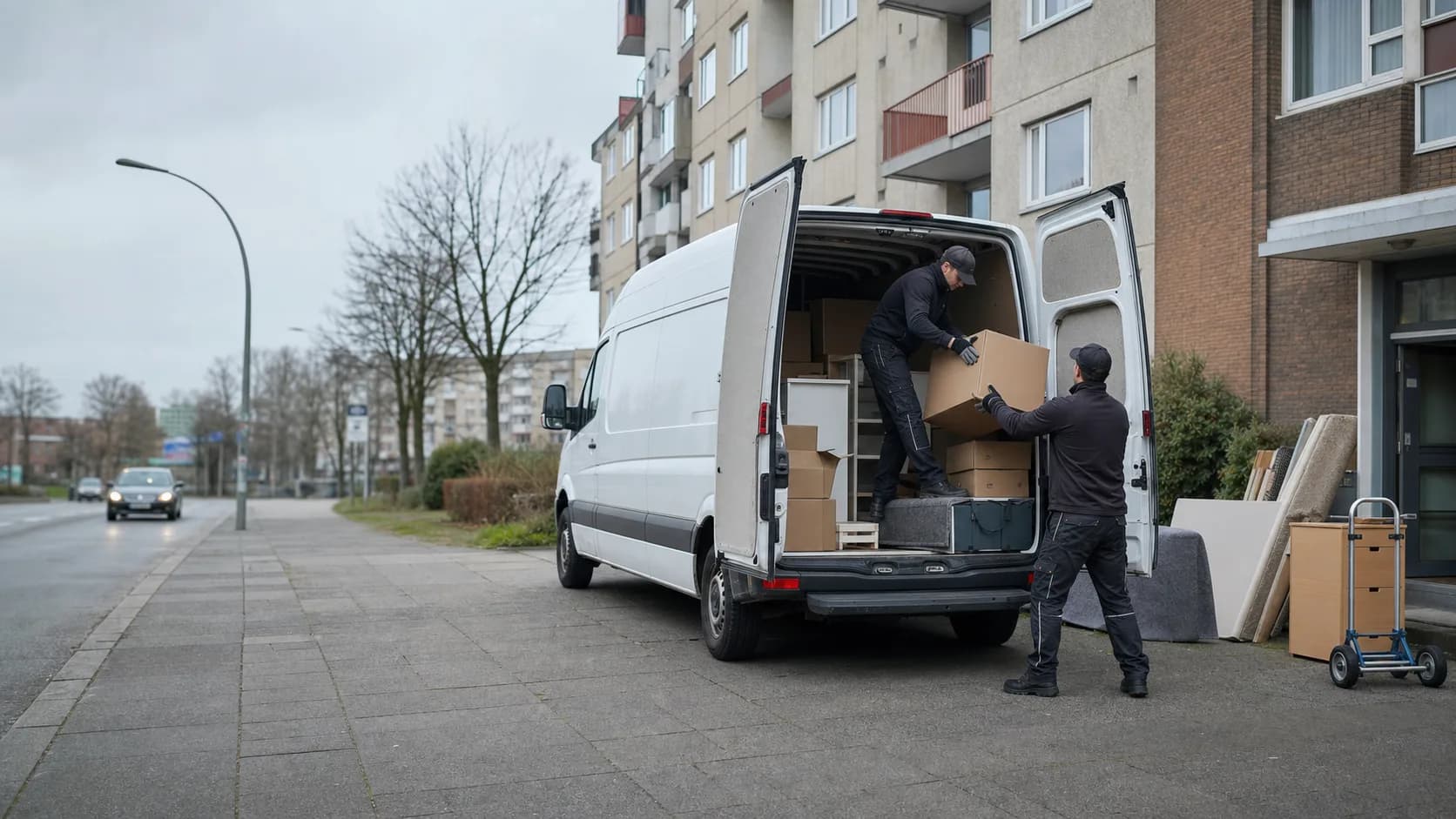 Entrümpelung in Hamburg-Billstedt mit Transporter und Team