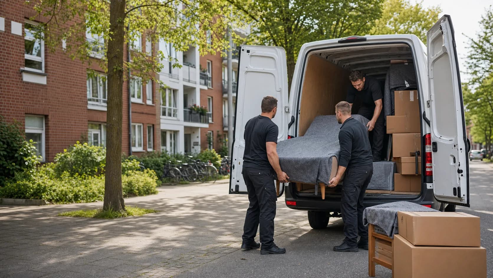 Professionelles Team bei einer Entrümpelung in Hamburg-Harburg