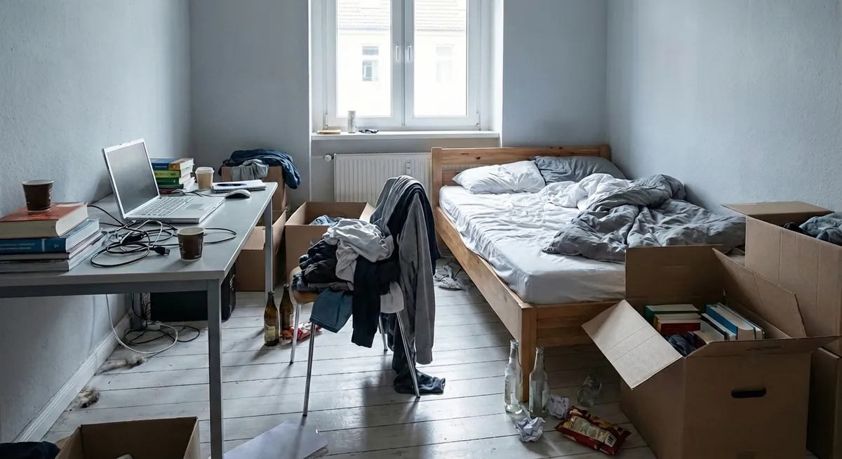 Vollständig eingerichtete Wohnung in Hamburg-Eimsbüttel vor der Wohnungsauflösung